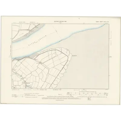 1895 Map of Essex LXXII.NW, 1897 Print