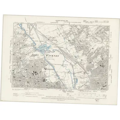 1893 Map of Essex LXXIII.NW, 1899 Print