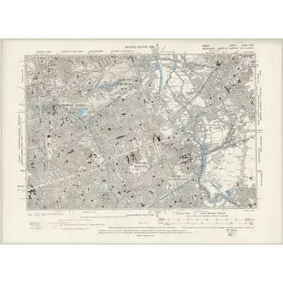1893 Map of Essex LXXIII.SW, 1898 Print