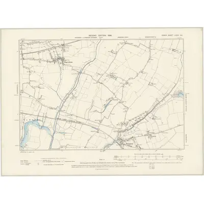 1895 Map of Essex LXXIV.SE, 1898 Print