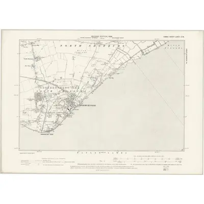 1895 Map of Essex LXXIX.SW, 1898 Print