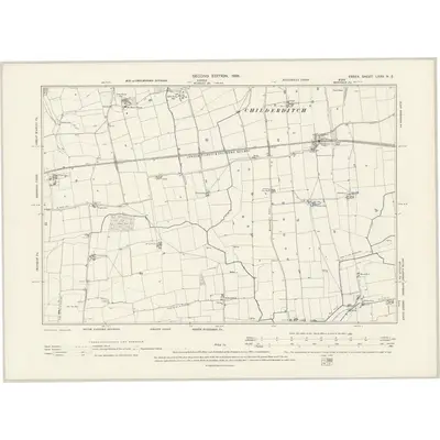 1895 Map of Essex LXXV.NE, 1898 Print