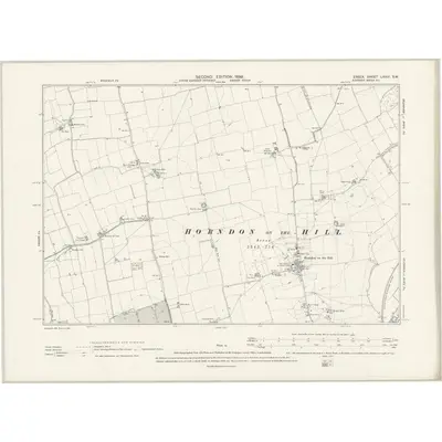 1895 Map of Essex LXXVI.SW, 1898 Print