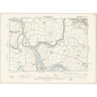 1895 Map of Essex LXXVII.SW, 1898 Print