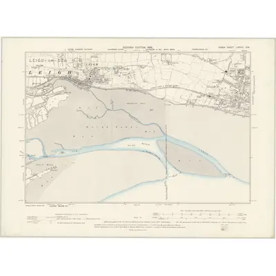 1895 Map of Essex LXXVIII.SW, 1898 Print