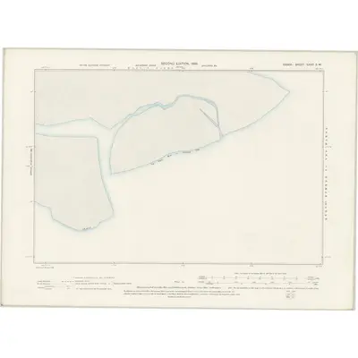 1893 Map of Essex LXXX.SW, 1898 Print