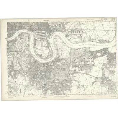 1862 Map of Essex LXXXI, 1870 Print