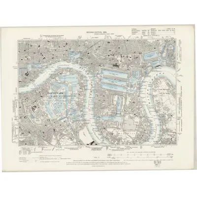 1893 Map of Essex LXXXI.NW, 1899 Print