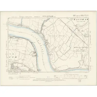 1894 Map of Essex LXXXII.NE, 1898 Print