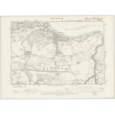 1895 Map of Essex LXXXII.SE, 1899 Print