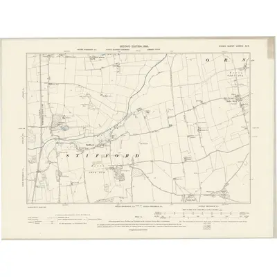 1895 Map of Essex LXXXIII.NE, 1898 Print