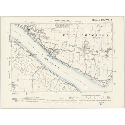 1895 Map of Essex LXXXIII.SW, 1898 Print
