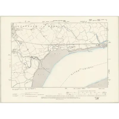 1895 Map of Essex LXXXIV.NE, 1898 Print
