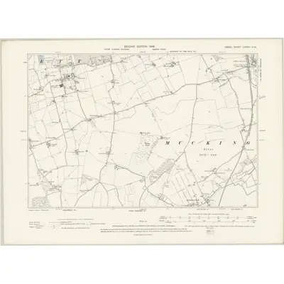1895 Map of Essex LXXXIV.NW, 1898 Print