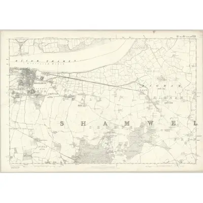 1863 Map of Essex LXXXIX, 1872 Print