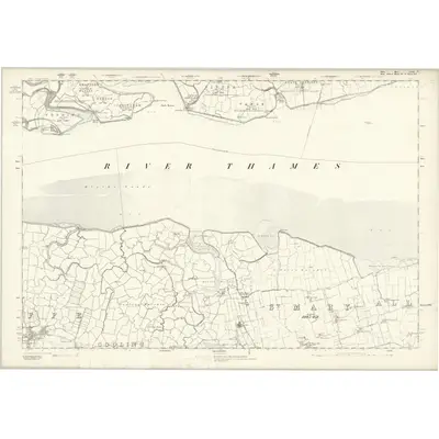1867 Map of Essex LXXXV, 1872 Print