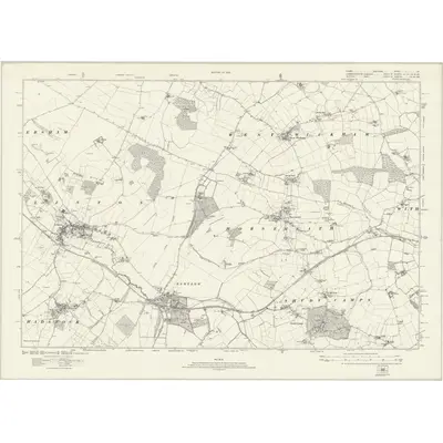 1919 Map of Essex nII, 1924 Print