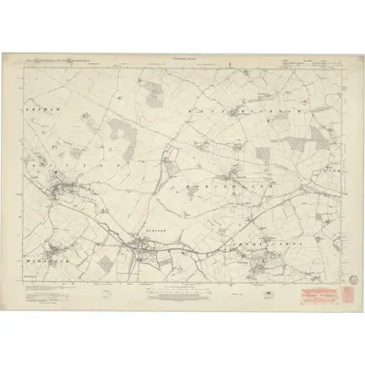 1946 Map of Essex nII, 1951 Print
