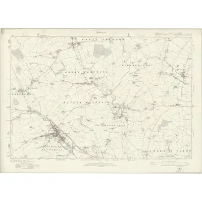 1919 Map of Essex nIII, 1924 Print
