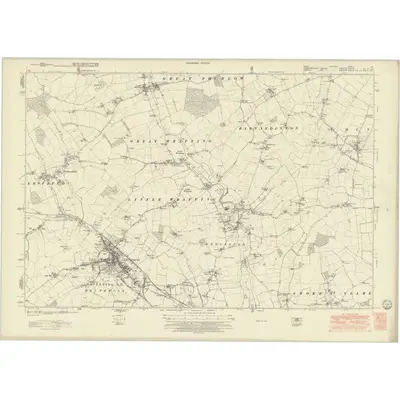 1946 Map of Essex nIII, 1951 Print