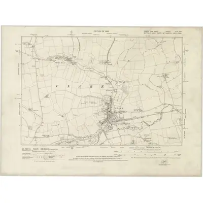 1919 Map of Essex nIV.SW, 1925 Print