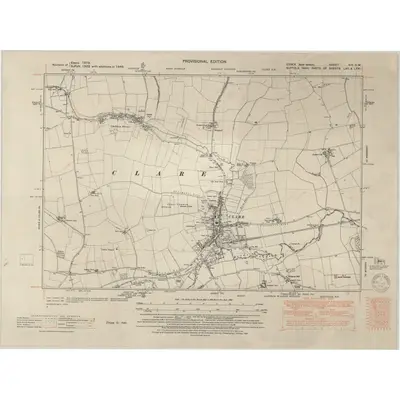 1949 Map of Essex nIV.SW, 1951 Print