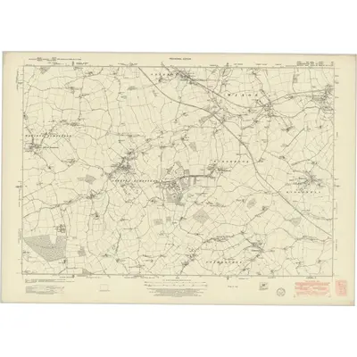 1946 Map of Essex nIX, 1951 Print