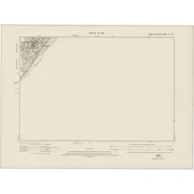 1921 Map of Essex nL.NW, 1925 Print