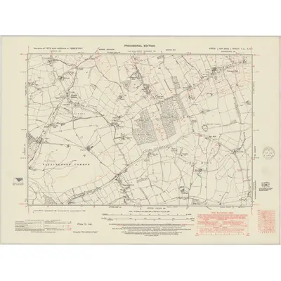 1938 Map of Essex nLI.SE, 1948 Print