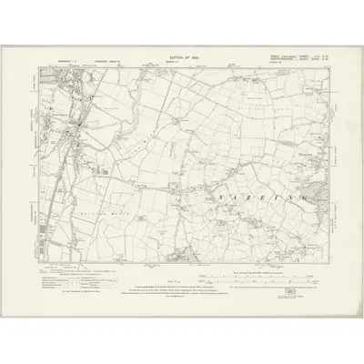 1915 Map of Essex nLI.SW, 1923 Print