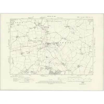 1915 Map of Essex nLII.SE, 1923 Print