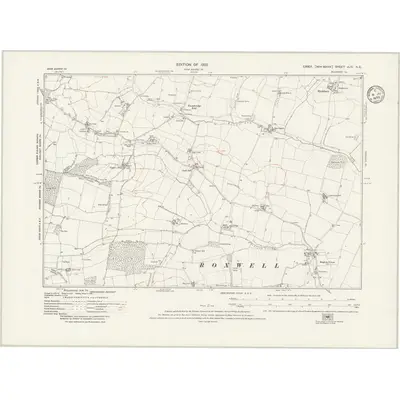 1915 Map of Essex nLIII.NE, 1935 Print