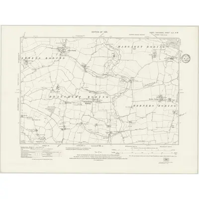 1915 Map of Essex nLIII.NW, 1935 Print