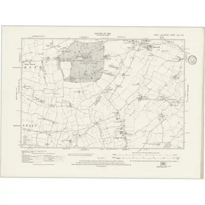 1915 Map of Essex nLIII.SE, 1935 Print