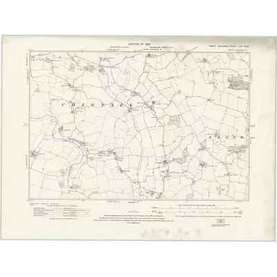 1919 Map of Essex nLIV.NW, 1924 Print