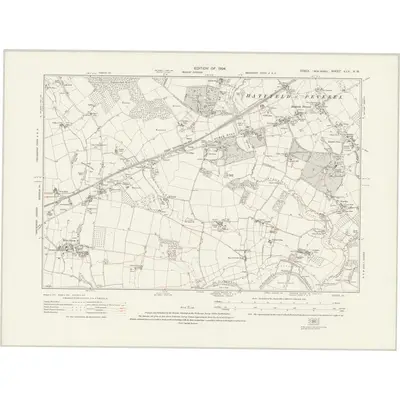 1919 Map of Essex nLV.NW, 1924 Print