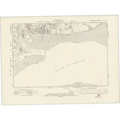1920 Map of Essex nLVII.NE, 1925 Print