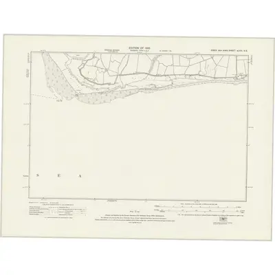 1921 Map of Essex nLVIII.NE, 1925 Print