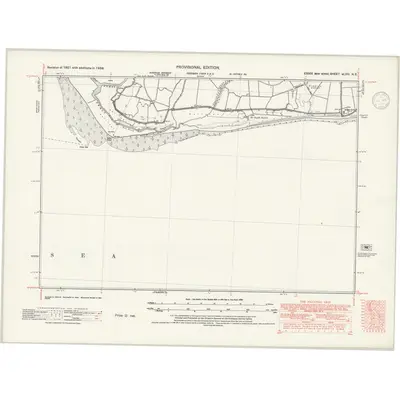 1938 Map of Essex nLVIII.NE, 1946 Print