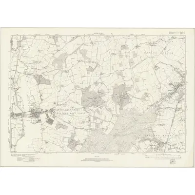 1915 Map of Essex nLX, 1923 Print