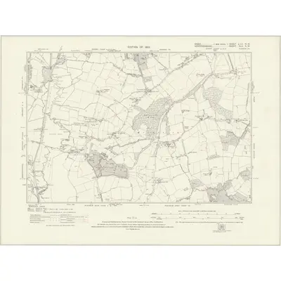 1915 Map of Essex nLX.NW, 1923 Print