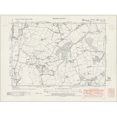 1938 Map of Essex nLX.NW, 1947 Print