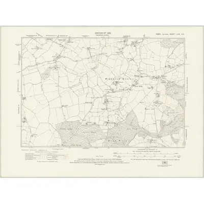 1916 Map of Essex nLXII.NE, 1923 Print