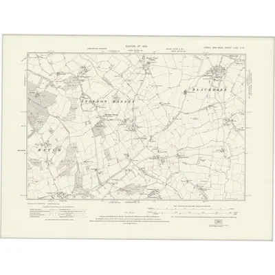1916 Map of Essex nLXII.SW, 1923 Print