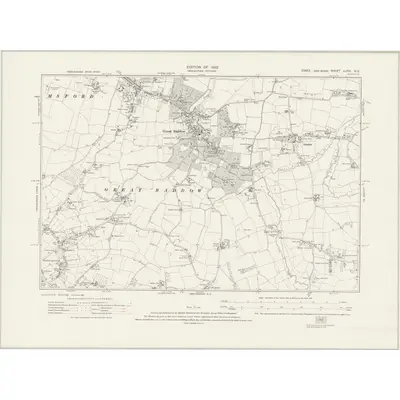 1919 Map of Essex nLXIII.NE, 1923 Print