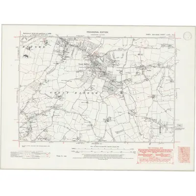 1938 Map of Essex nLXIII.NE, 1946 Print