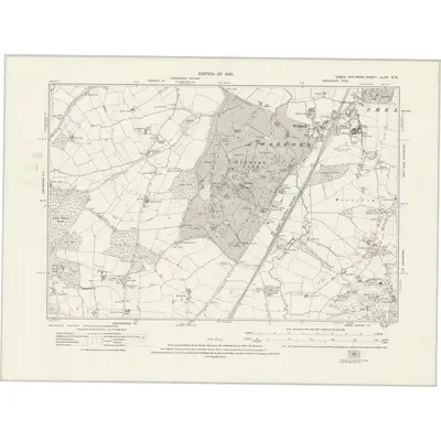 1919 Map of Essex nLXIII.NW, 1923 Print