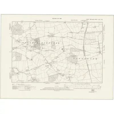 1919 Map of Essex nLXIV.NE, 1924 Print
