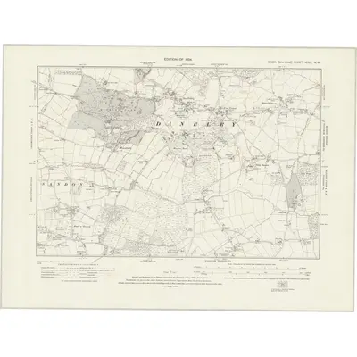 1919 Map of Essex nLXIV.NW, 1924 Print