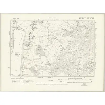 1915 Map of Essex nLXIX.NW, 1920 Print